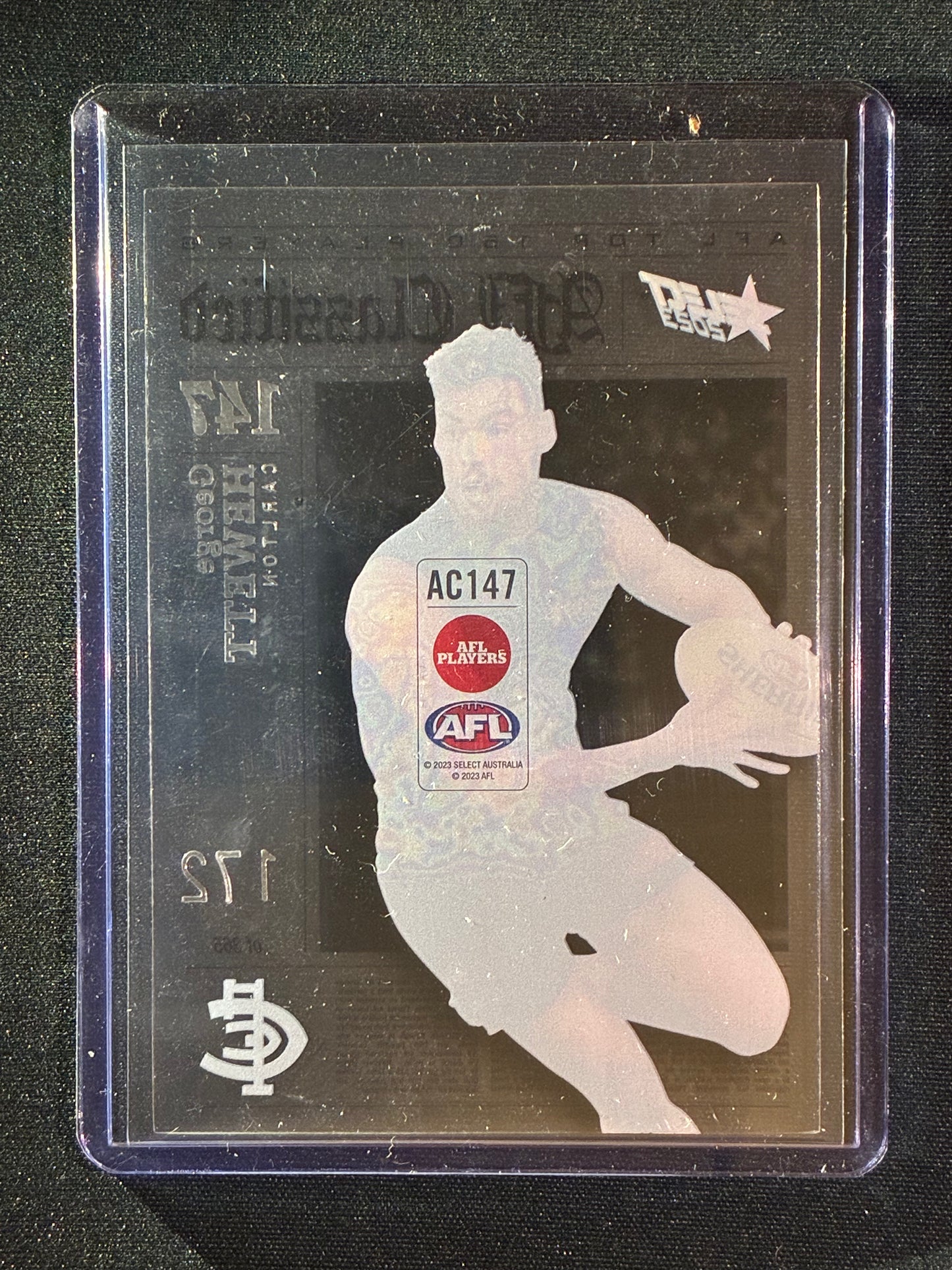 2023 Footy Stars GEORGE HEWETT AFL Classified Acetate 172/365