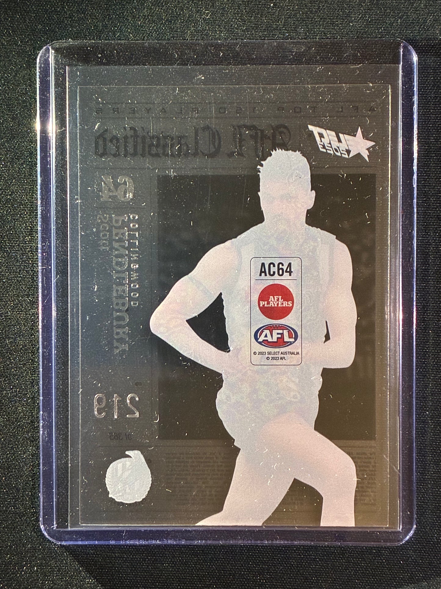 2023 Footy Stars SCOTT PENDLEBURY AFL Classified Acetate 219/365