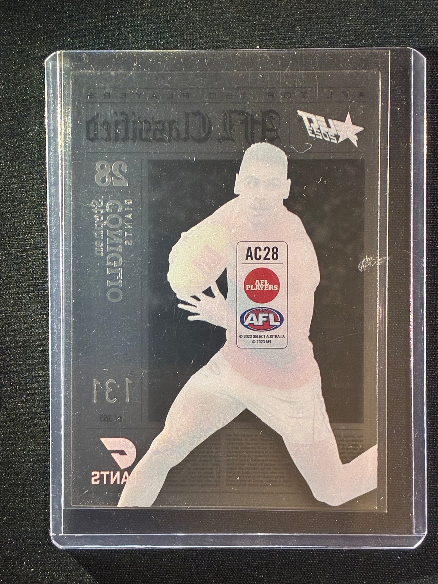 2023 Footy Stars STEPHEN CONIGLIO AFL Classified Acetate 131/365