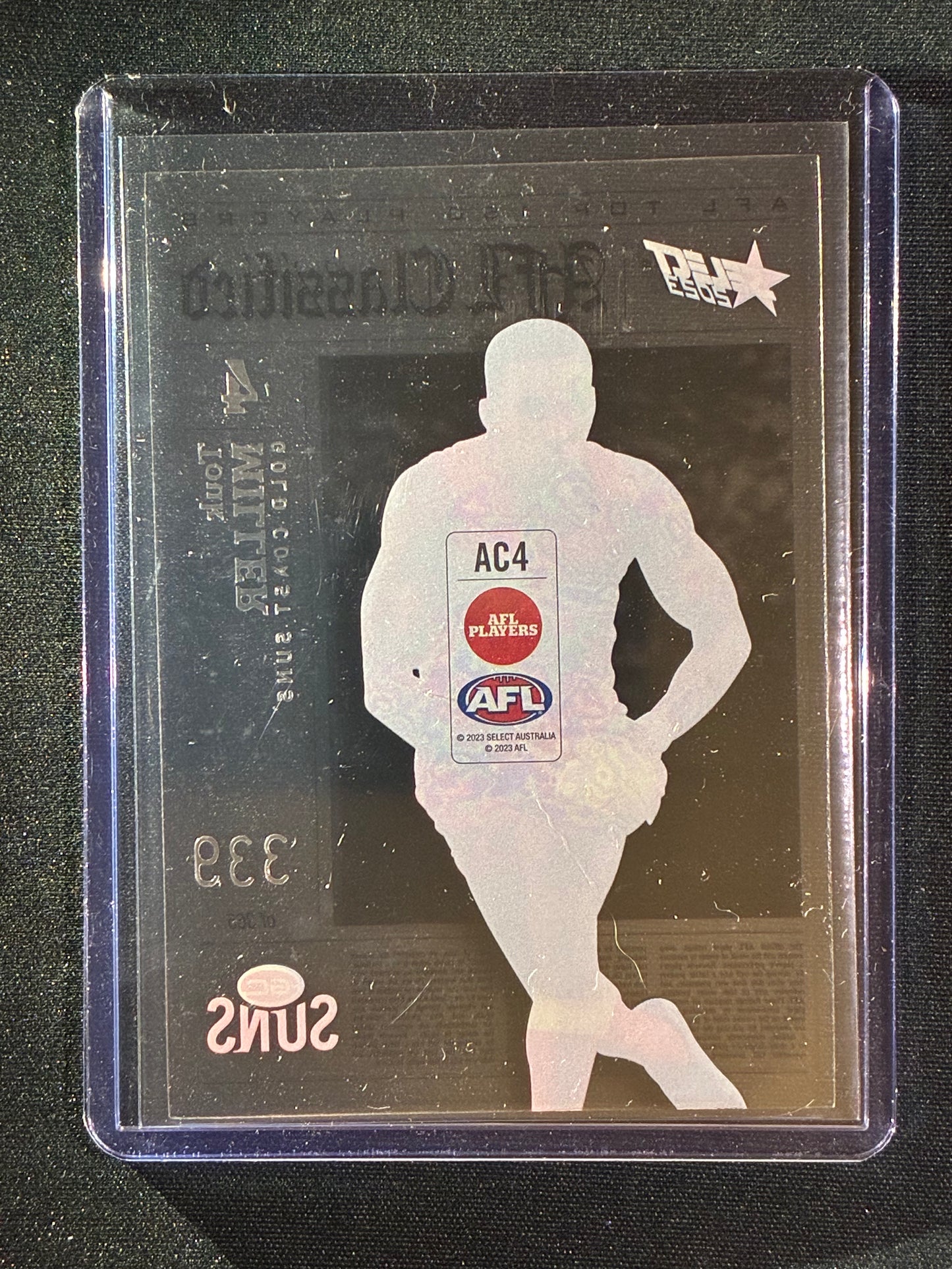 2023 Footy Stars TOUK MILLER AFL Classified Acetate 339/365