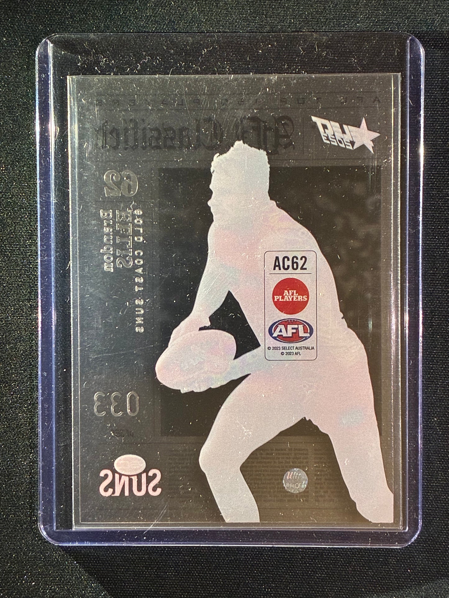 2023 Footy Stars BRANDON ELLIS AFL Classified Acetate 33/365