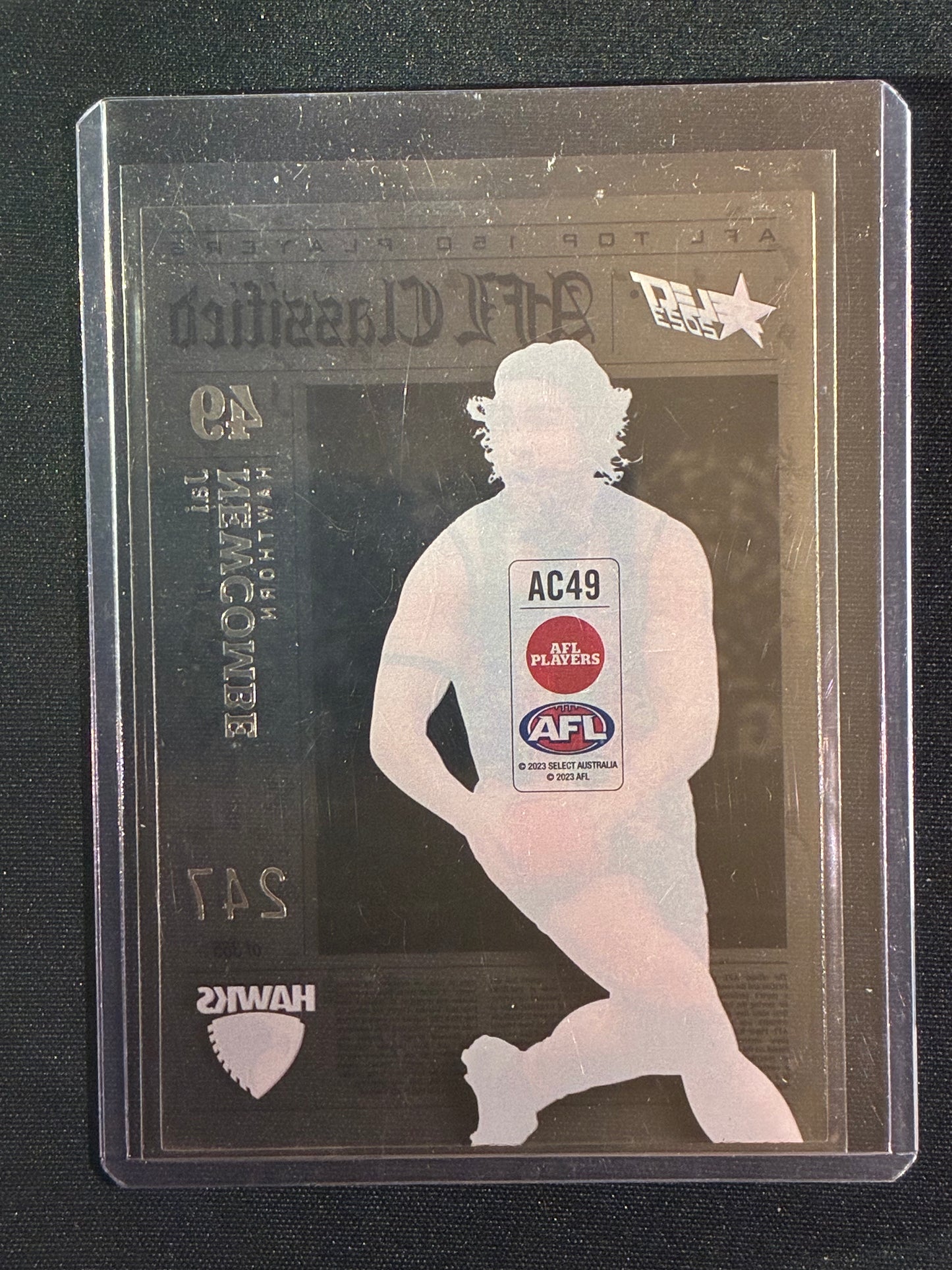 2023 Footy Stars JAI NEWCOMBE AFL Classified Acetate 247/365