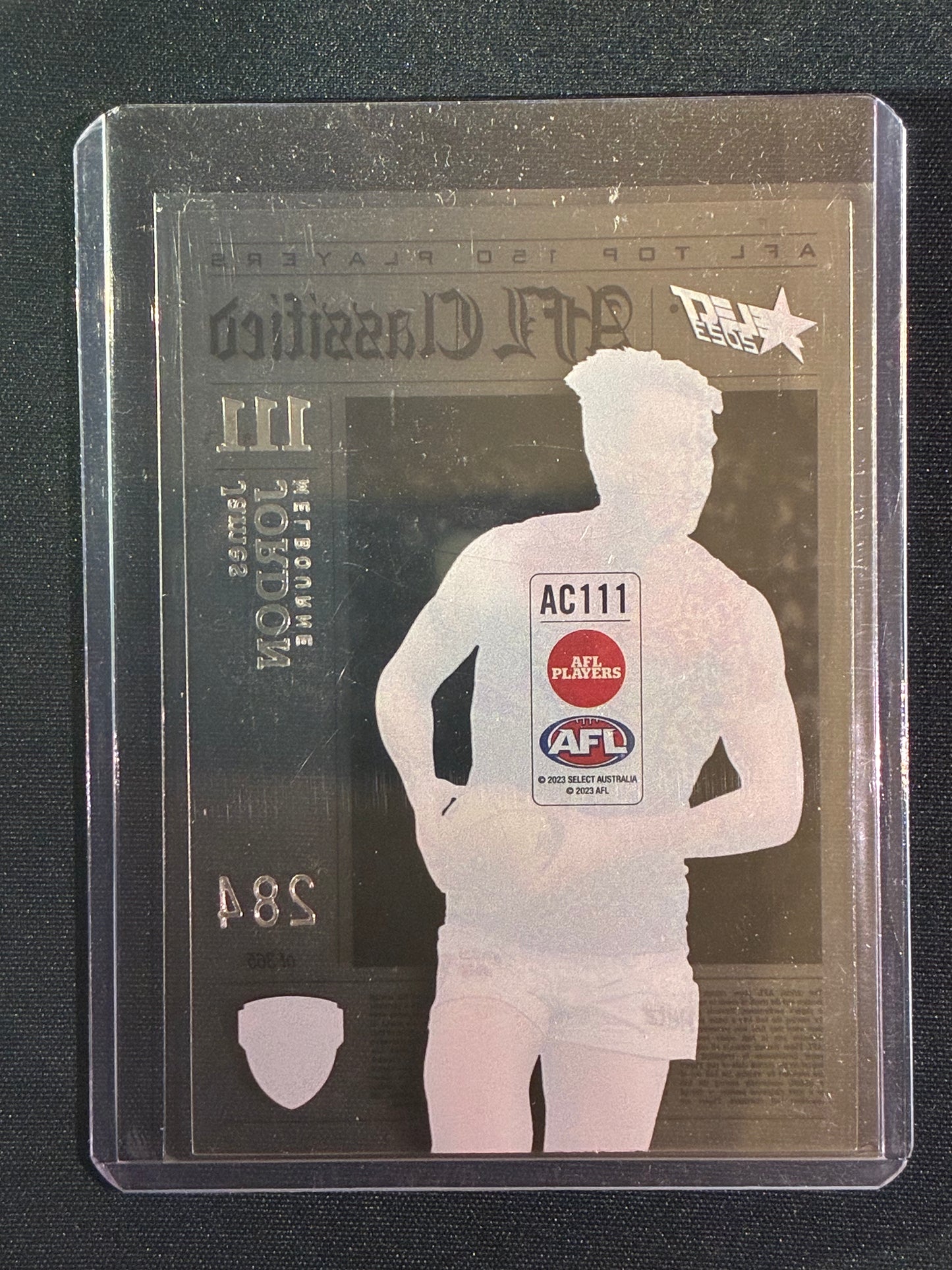 2023 Footy Stars JAMES JORDAN AFL Classified Acetate 284/365