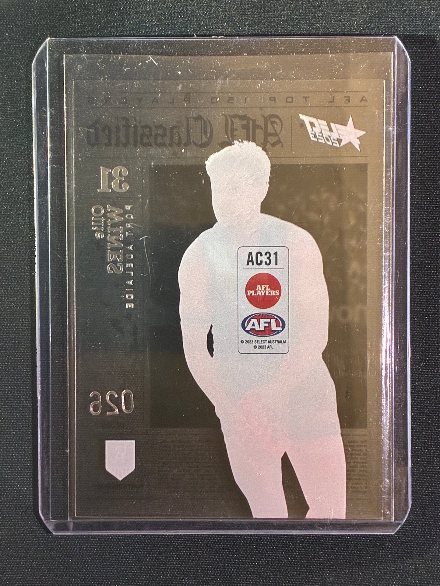2023 Footy Stars OLLIE WINES AFL Classified Acetate 26/365