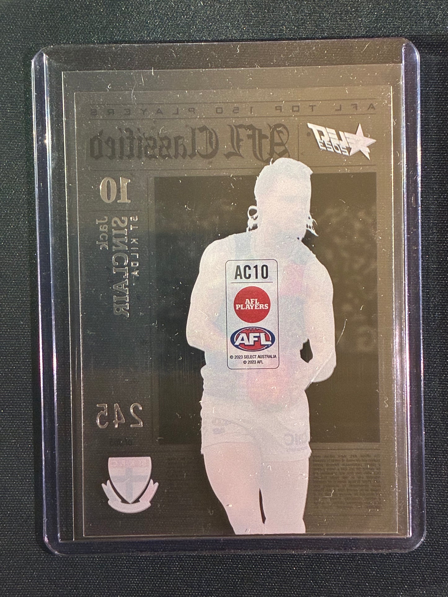 2023 Footy Stars JACK SINCLAIR AFL Classified Acetate 245/365