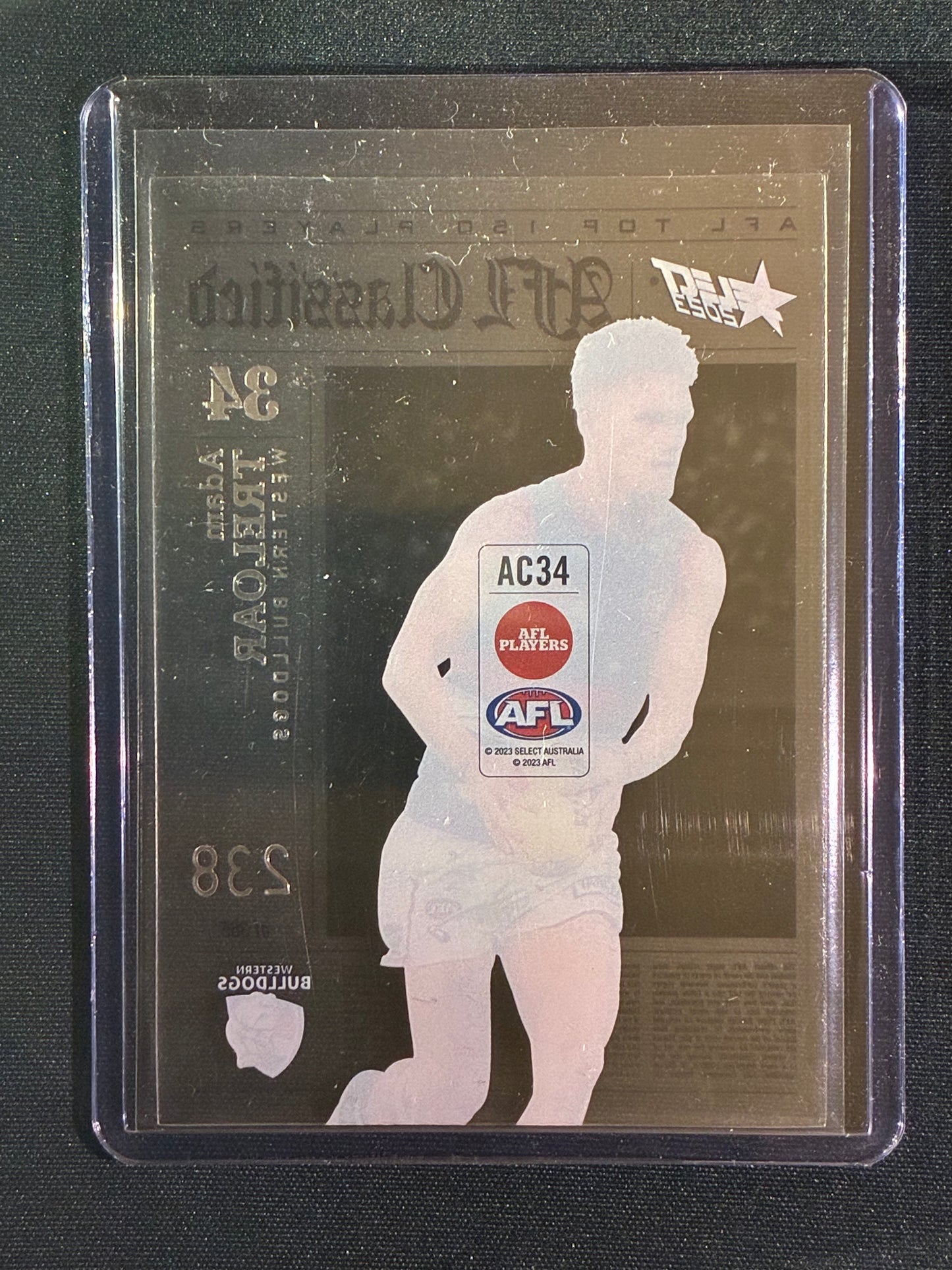 2023 Footy Stars ADAM TRELOAR AFL Classified Acetate 238/365
