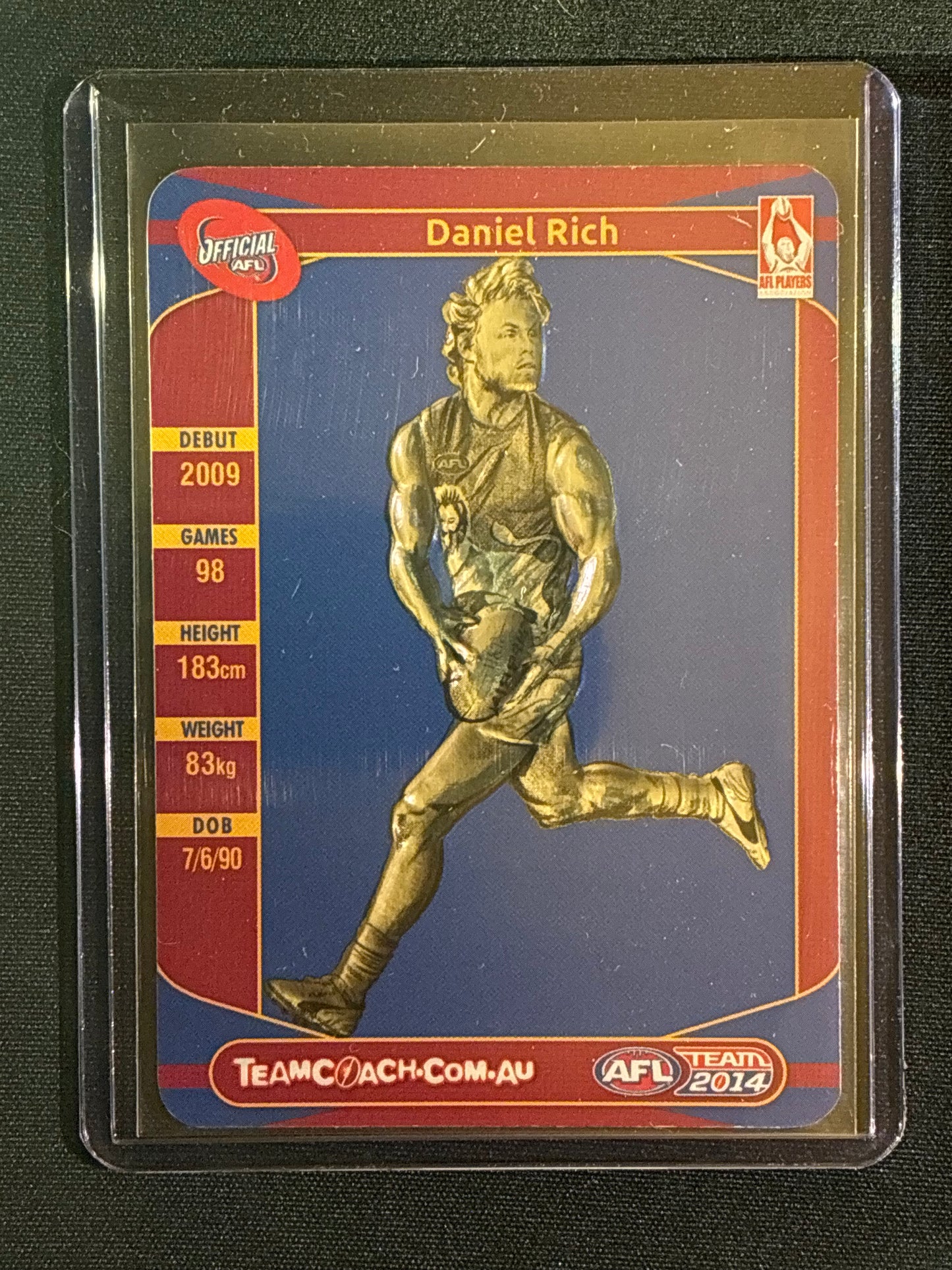 2014 Team Coach DANIEL RICH Star Wildcard Gold Teamcoach #2