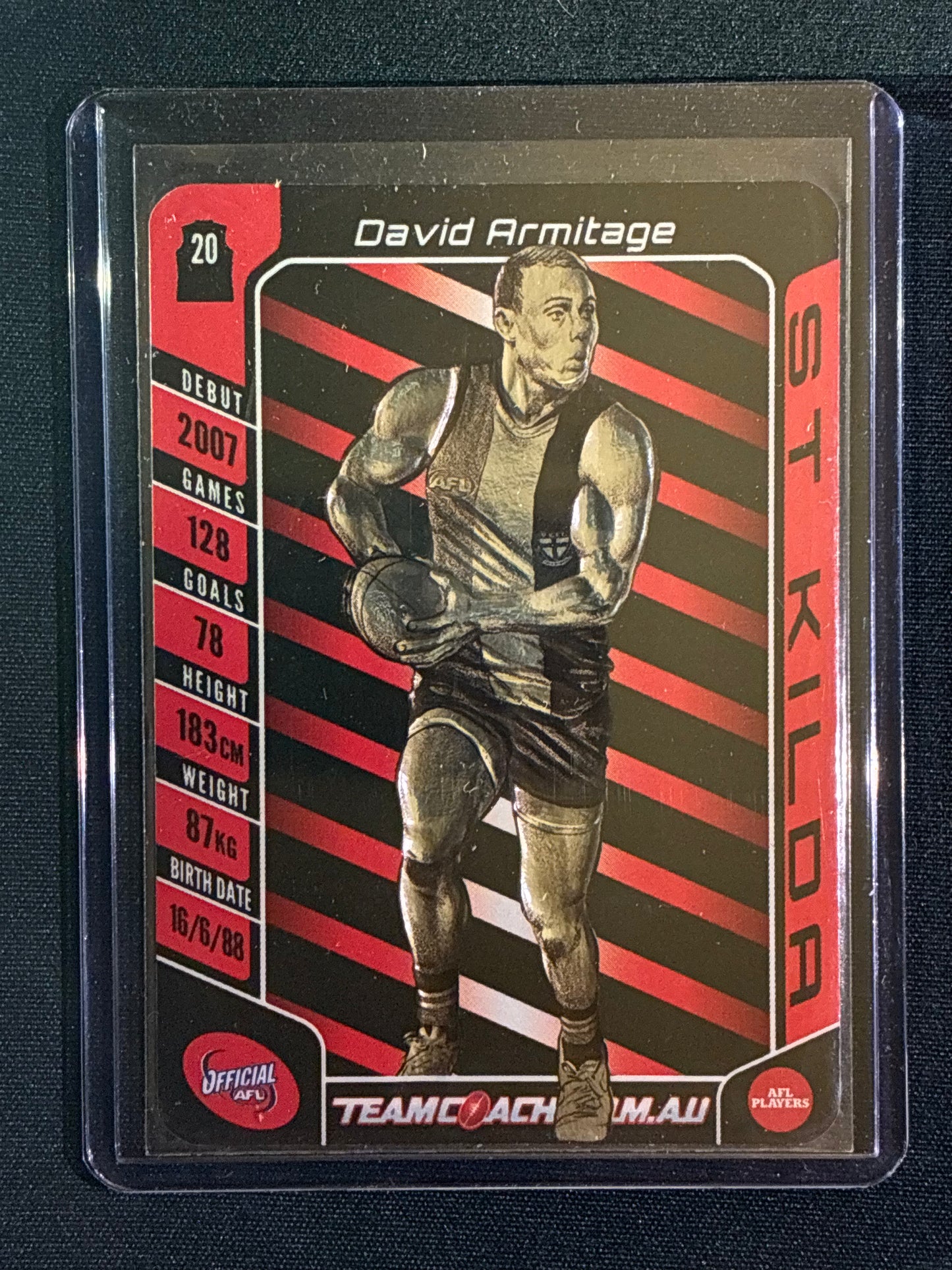 2016 Team Coach DAVID ARMITAGE Star Wildcard Gold Teamcoach #15