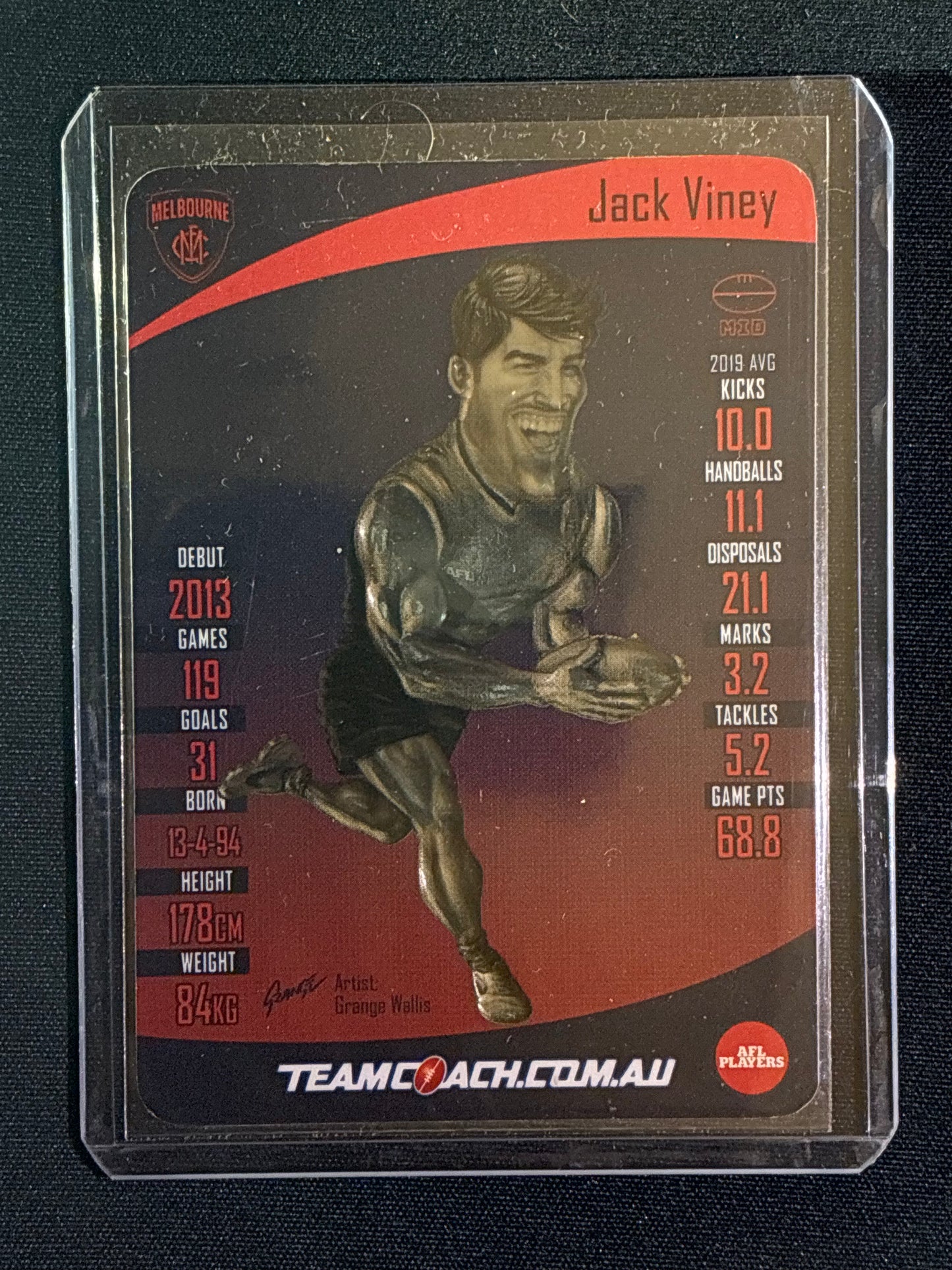 2020 Team Coach JACK VINEY Star Wildcard Silver Teamcoach #11