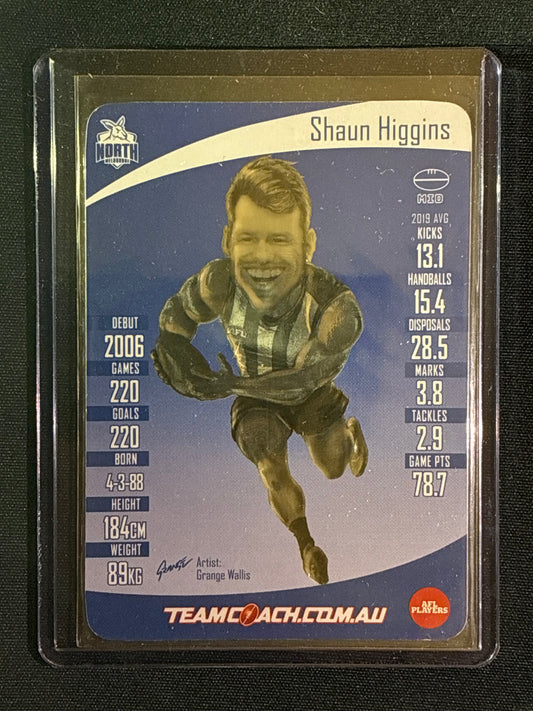 2020 Team Coach SHAUN HIGGINS Star Wildcard Silver Teamcoach #12