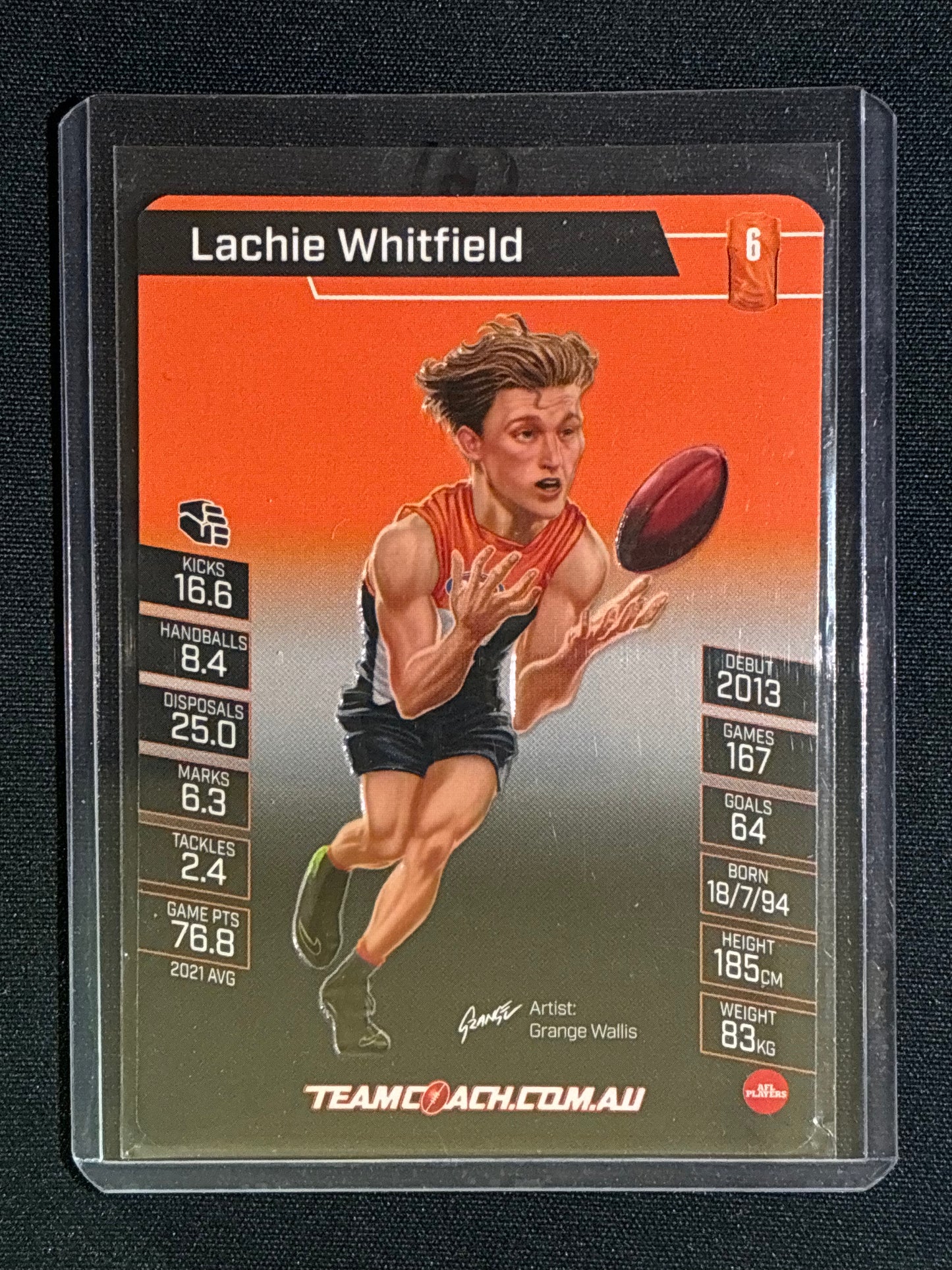 2022 Team Coach LACHIE WHITFIELD Star Wildcard Teamcoach #9 (B)