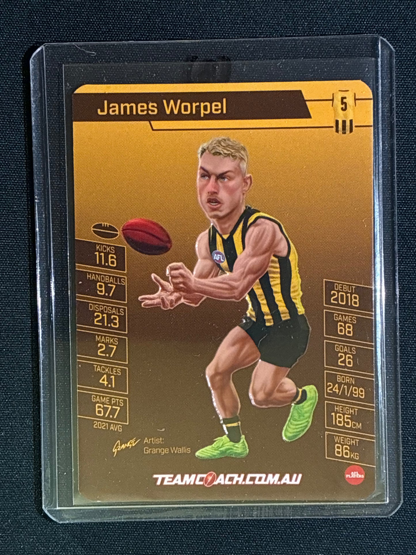 2022 Team Coach JAMES WORPEL Star Wildcard Teamcoach #10 (B)