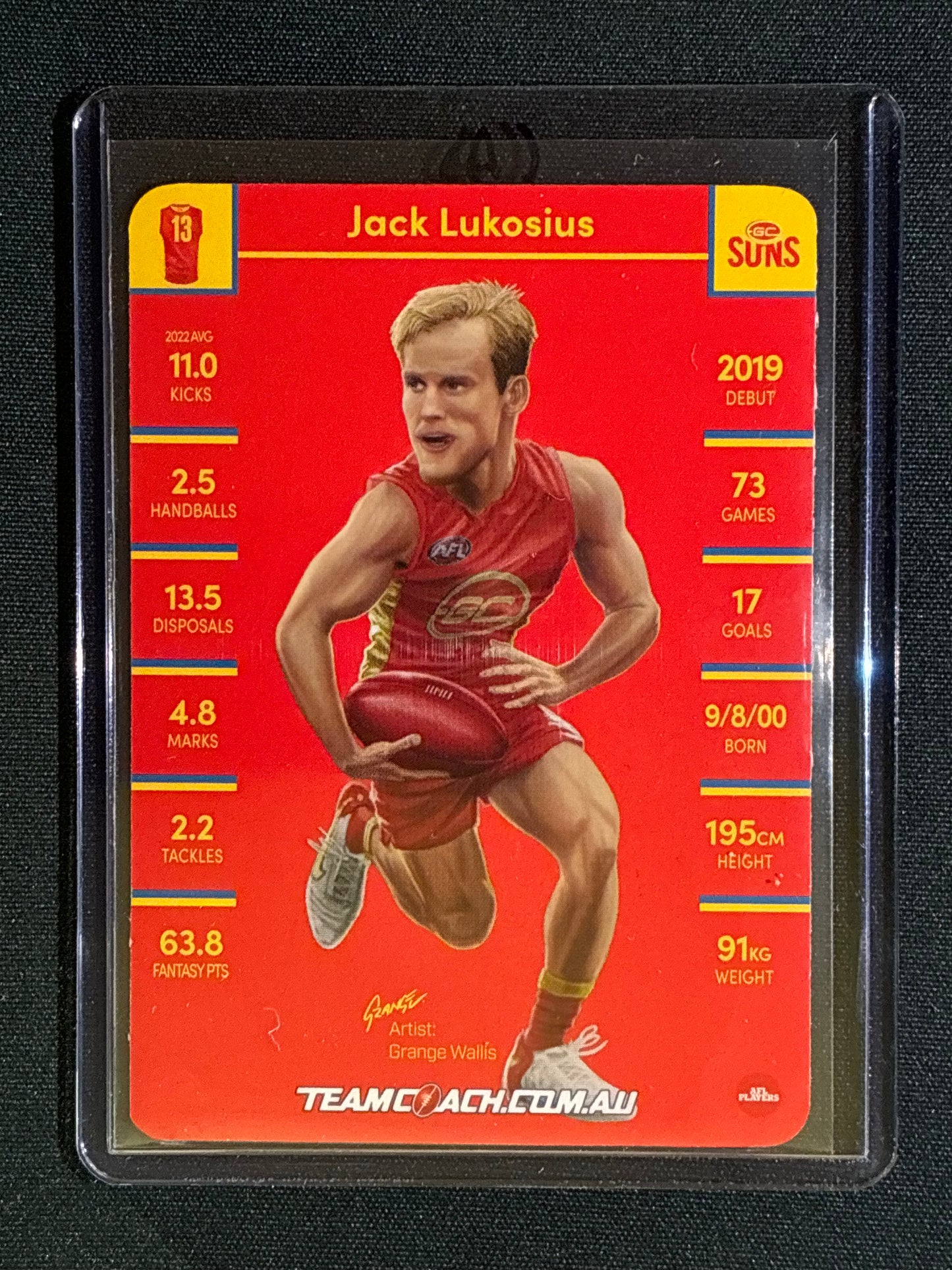 2023 Team Coach JACK LUKOSIUS Star Wildcard Teamcoach #8 (A)