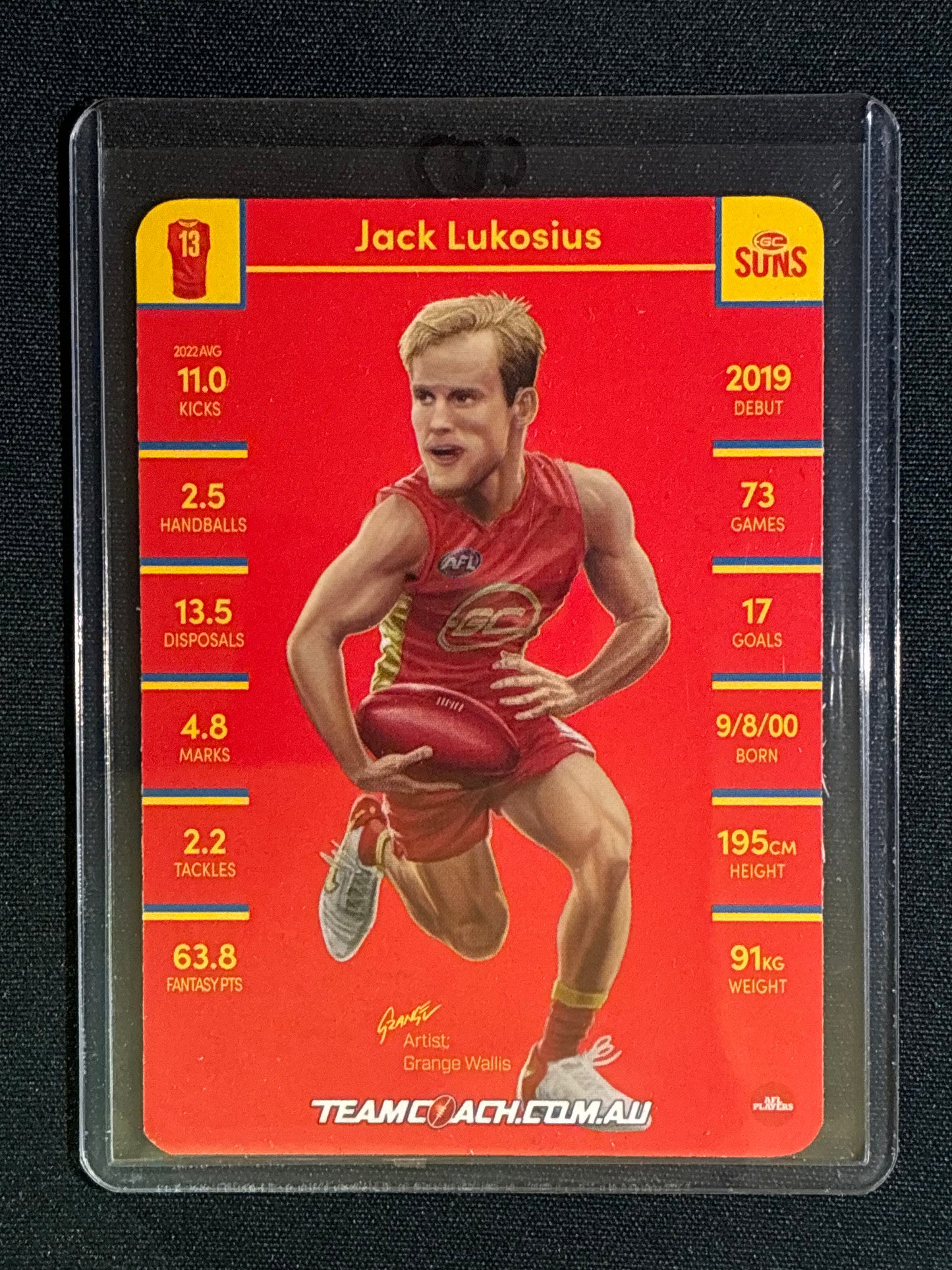 2023 Team Coach JACK LUKOSIUS Star Wildcard Teamcoach #8 (B)