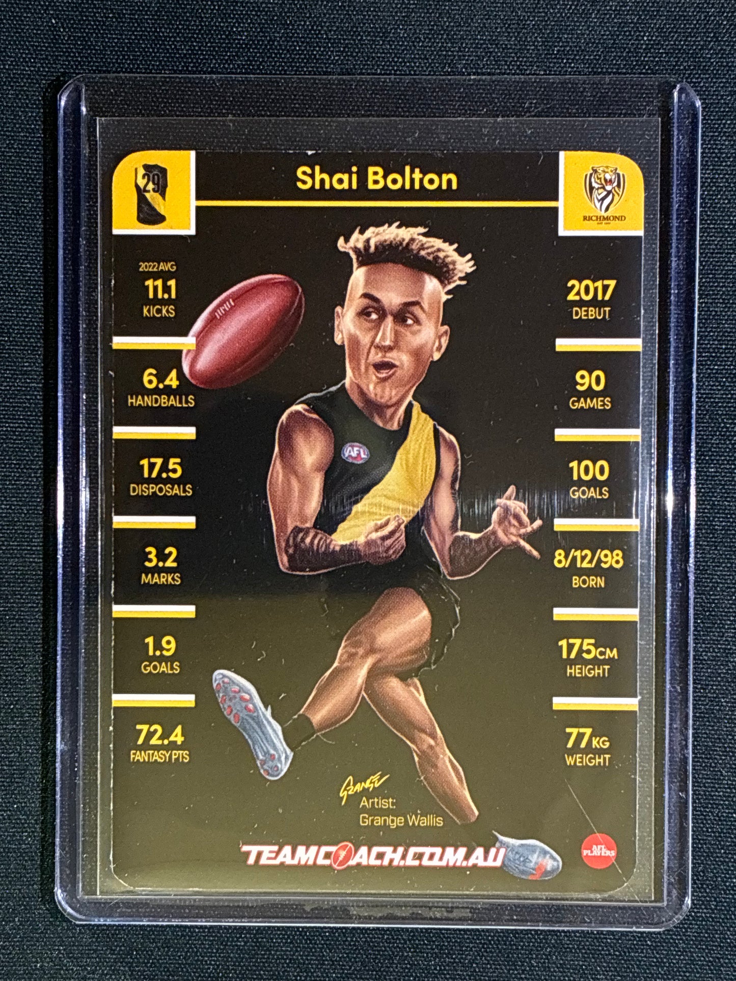 2023 Team Coach SHAI BOLTON Star Wildcard Teamcoach #14