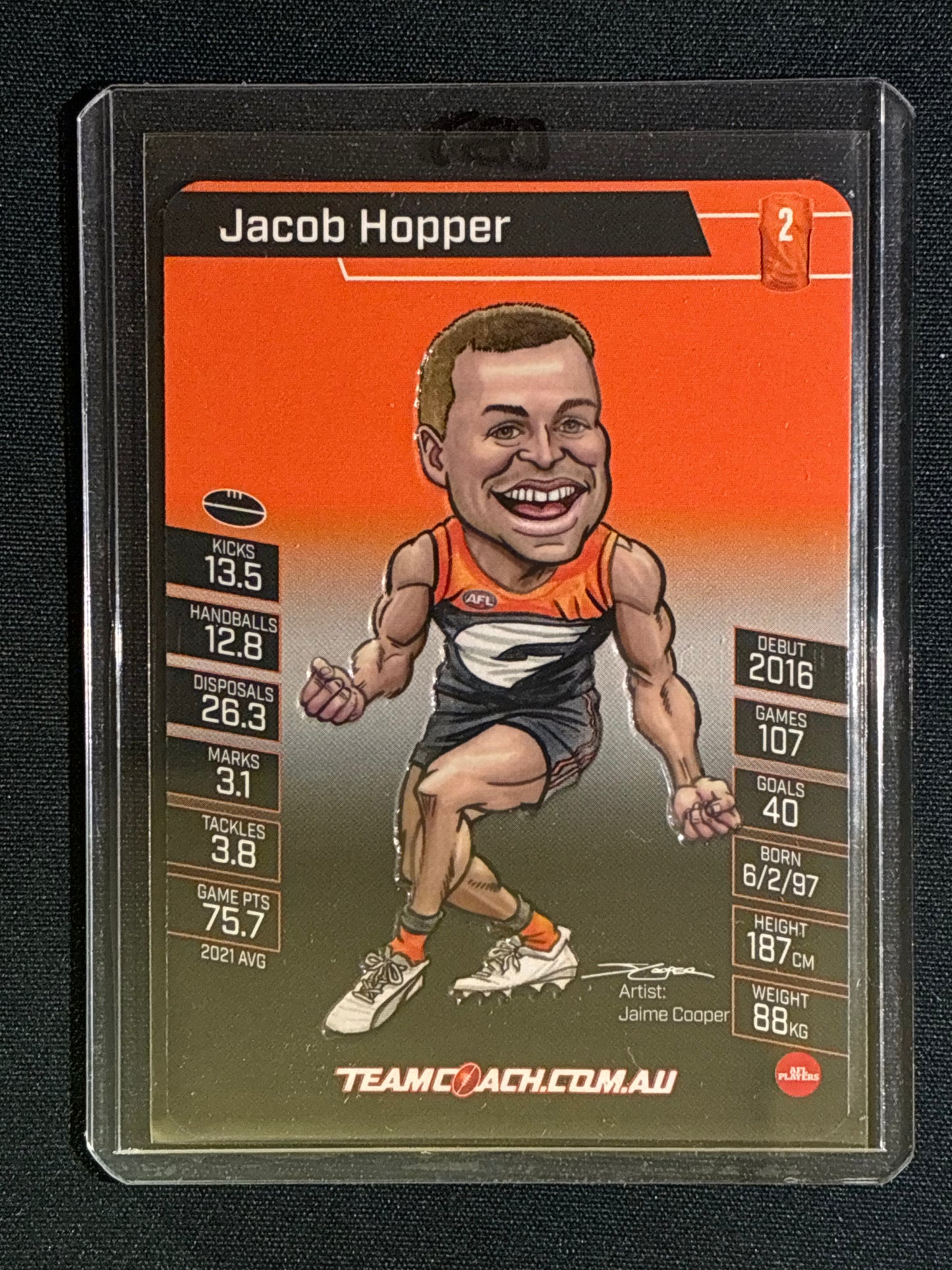 2022 Team Coach JACOB HOPPER Magic Wildcard Teamcoach #9 (B)