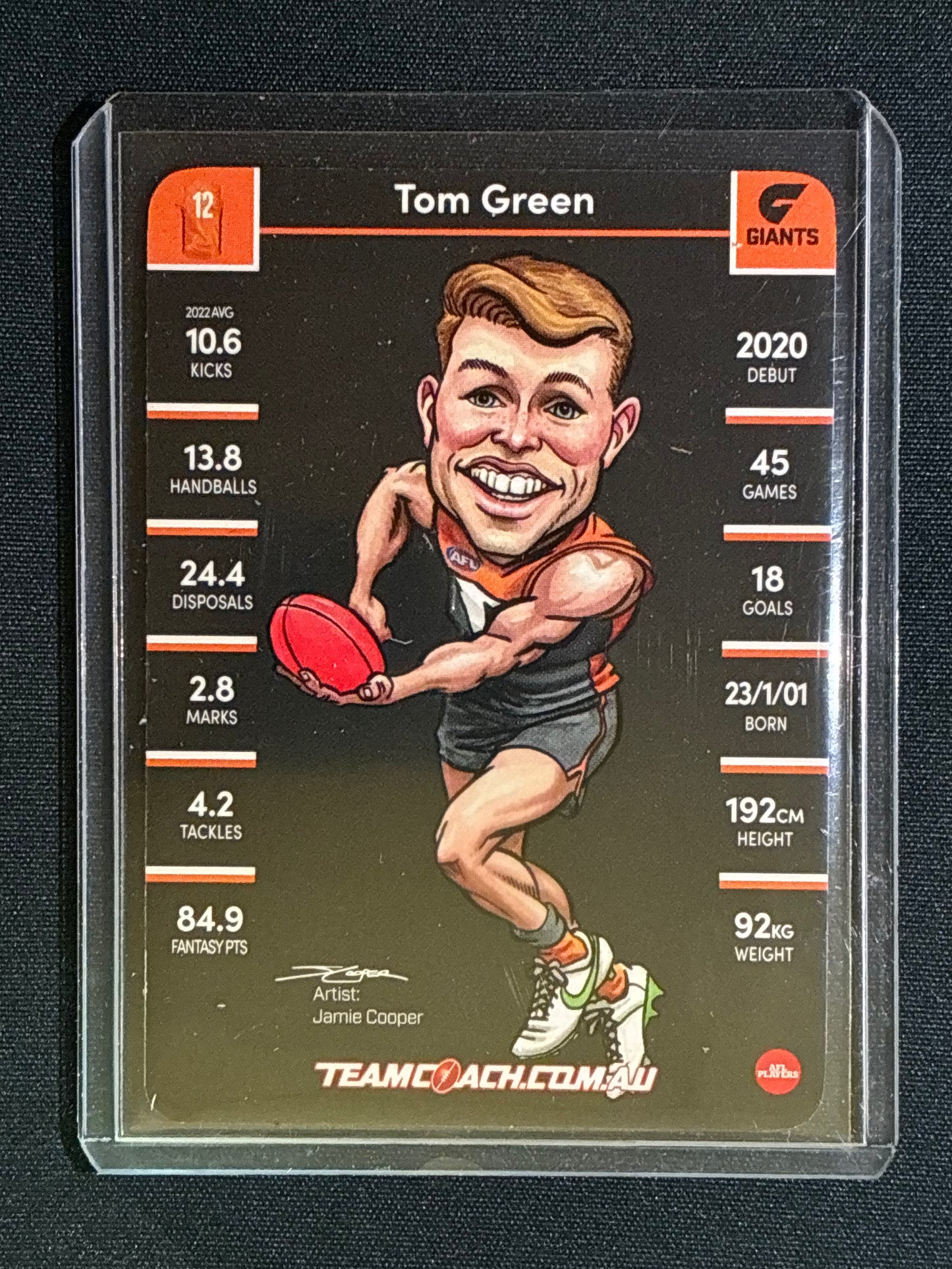 2023 Team Coach TOM GREEN Magic Wildcard Teamcoach #9