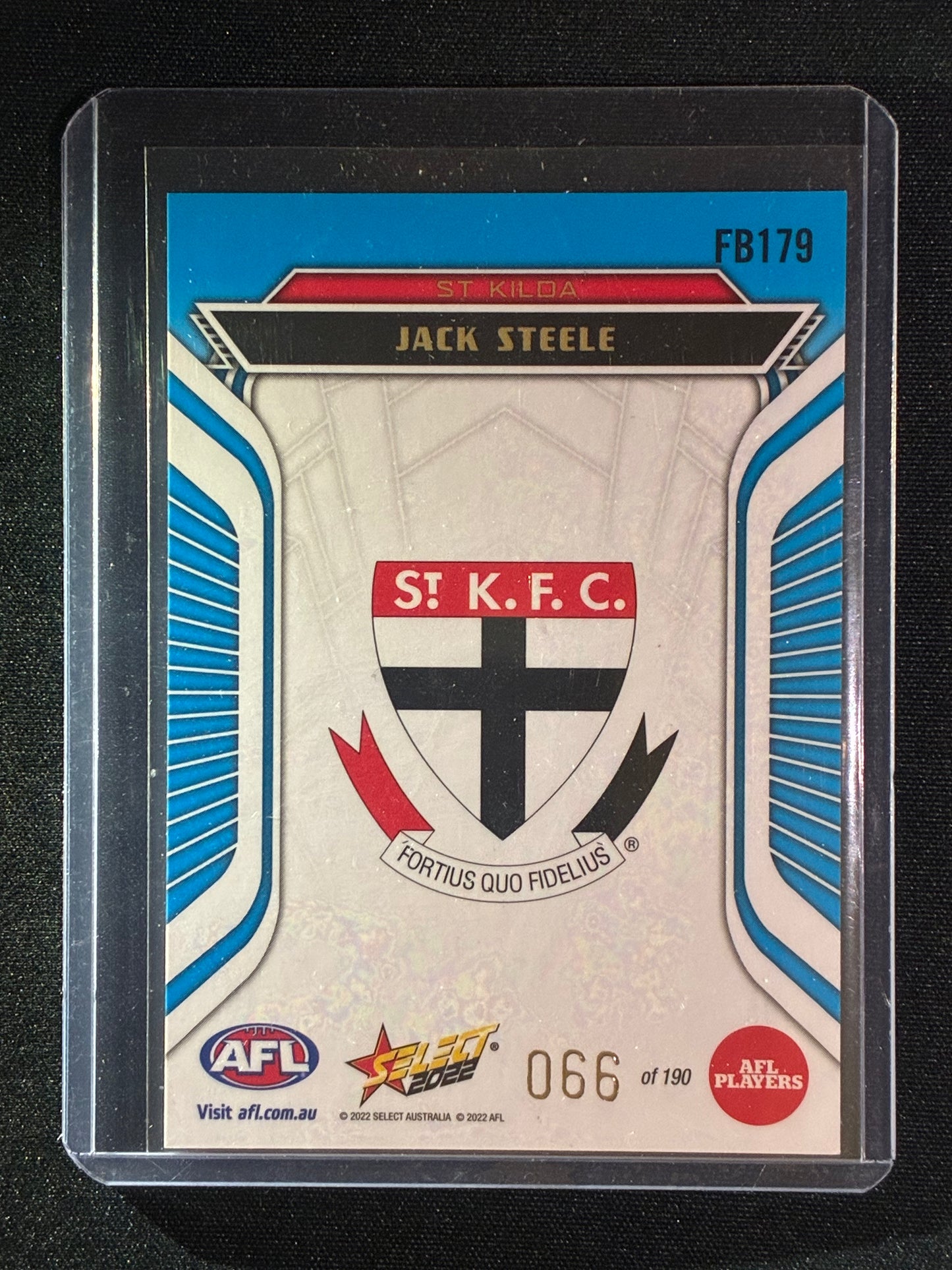 2022 Footy Stars JACK STEELE Fractured Arctic Blue 66/190