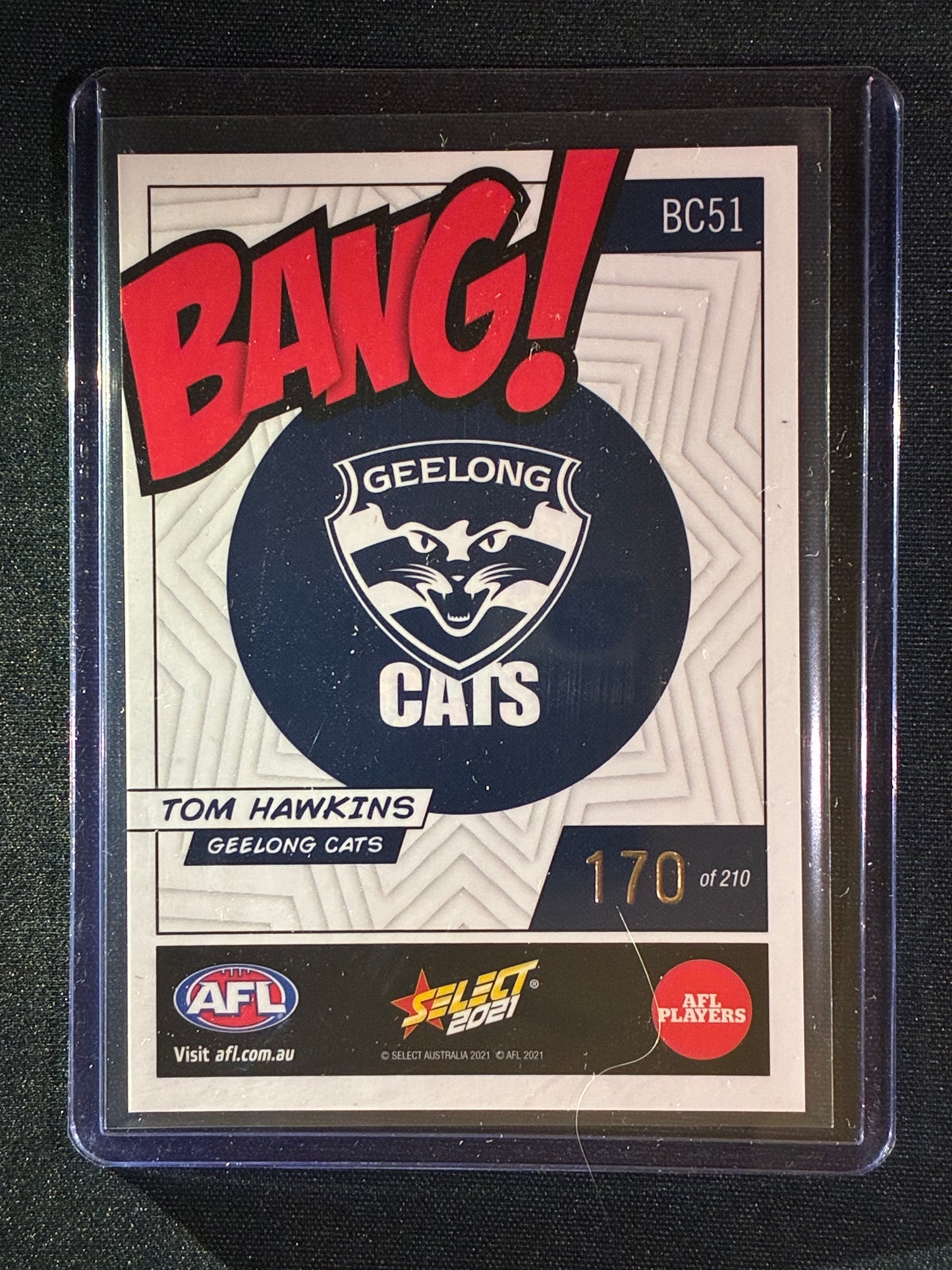 2021 Footy Stars TOM HAWKINS Bang! Kaboom 170/210