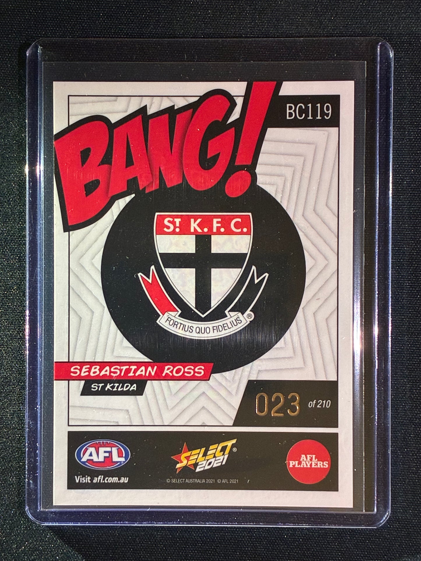 2021 Footy Stars SEBASTIAN ROSS Bang! Kaboom 23/210