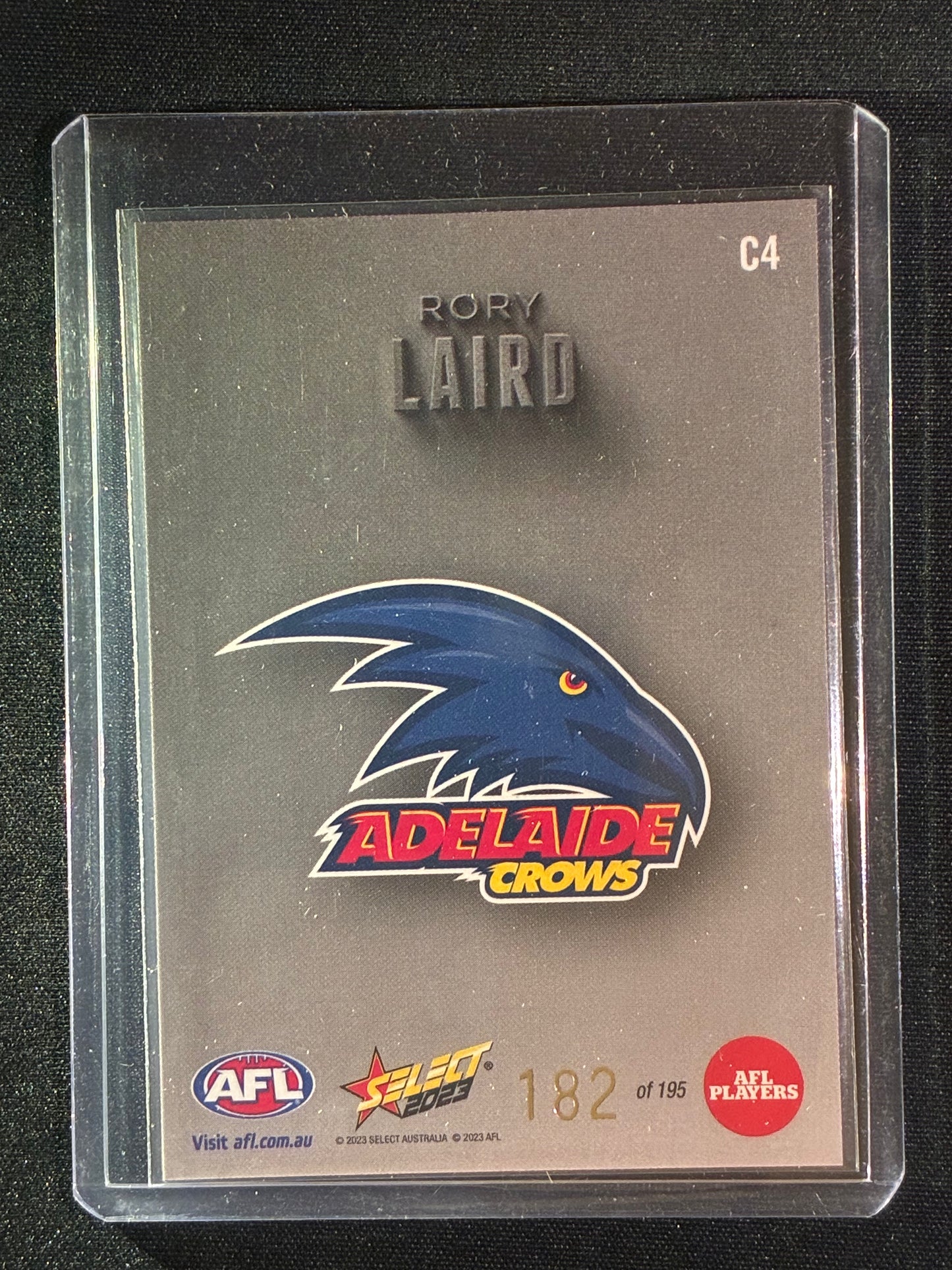 2023 Footy Stars RORY LAIRD Carbonized Carbon 182/195