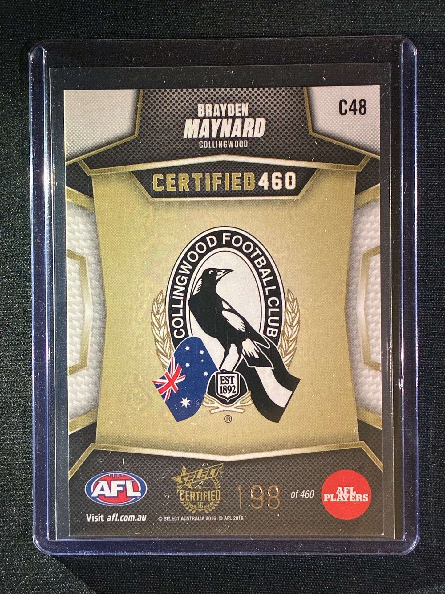 2016 Certified BRAYDEN MAYNARD Certified 460 198/460