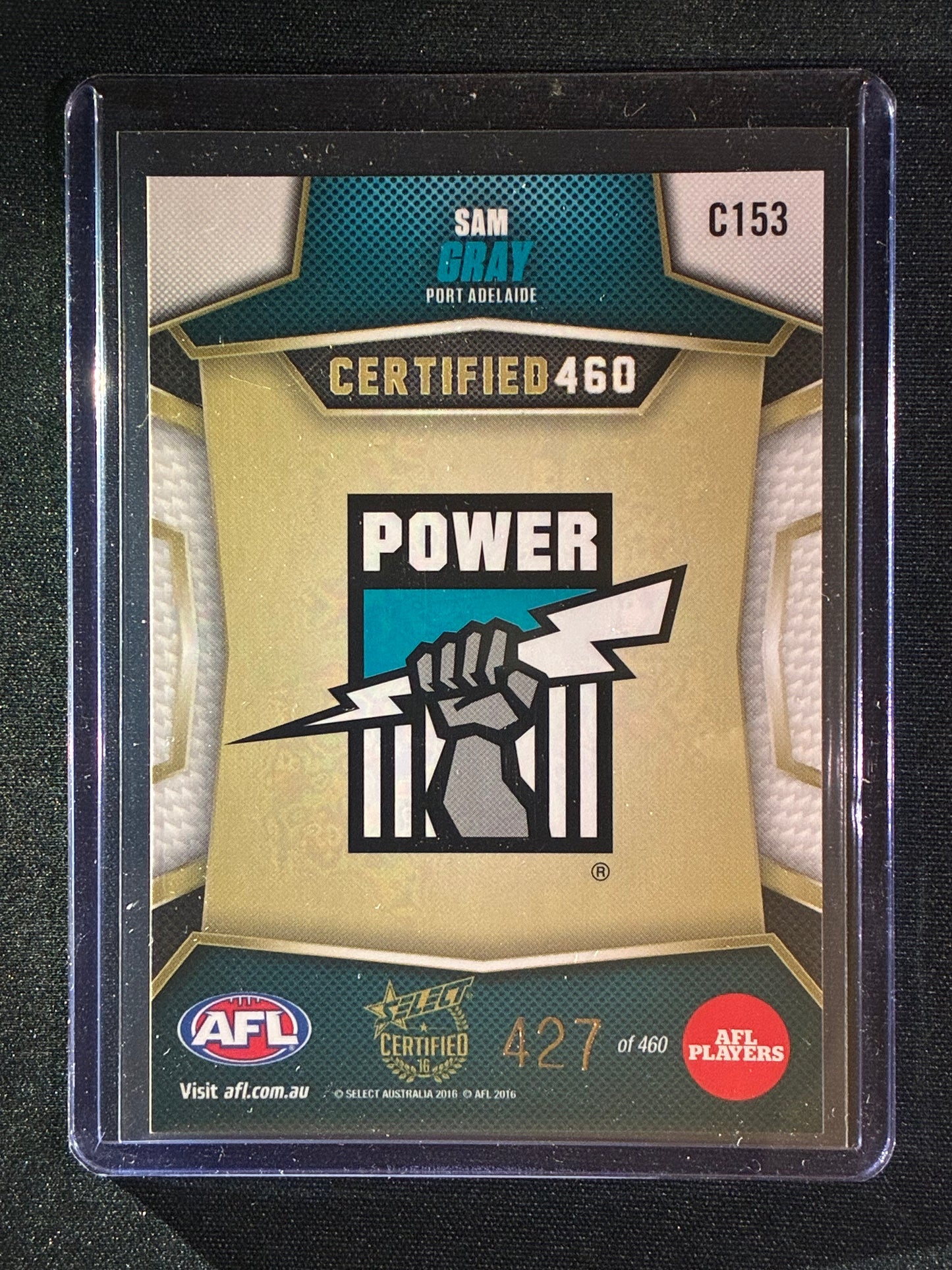 2016 Certified SAM GRAY Certified 460 427/460