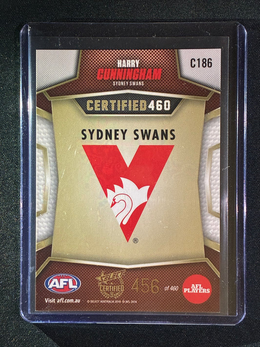 2016 Certified HARRY CUNNINGHAM Certified 460 456/460