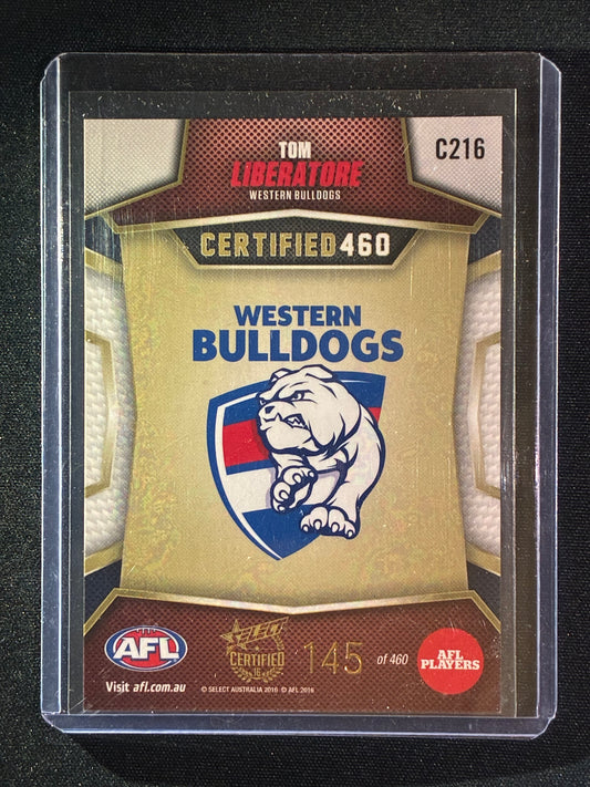 2016 Certified TOM LIBERATORE Certified 460 145/460
