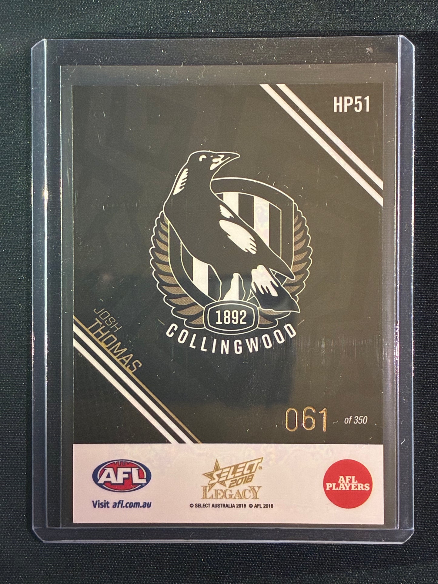 2018 Legacy JOSH THOMAS Holographic Parallel 61/350