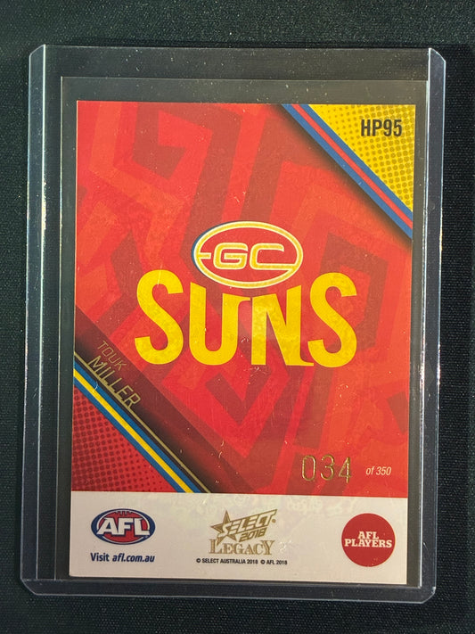 2018 Legacy TOUK MILLER Holographic Parallel 34/350