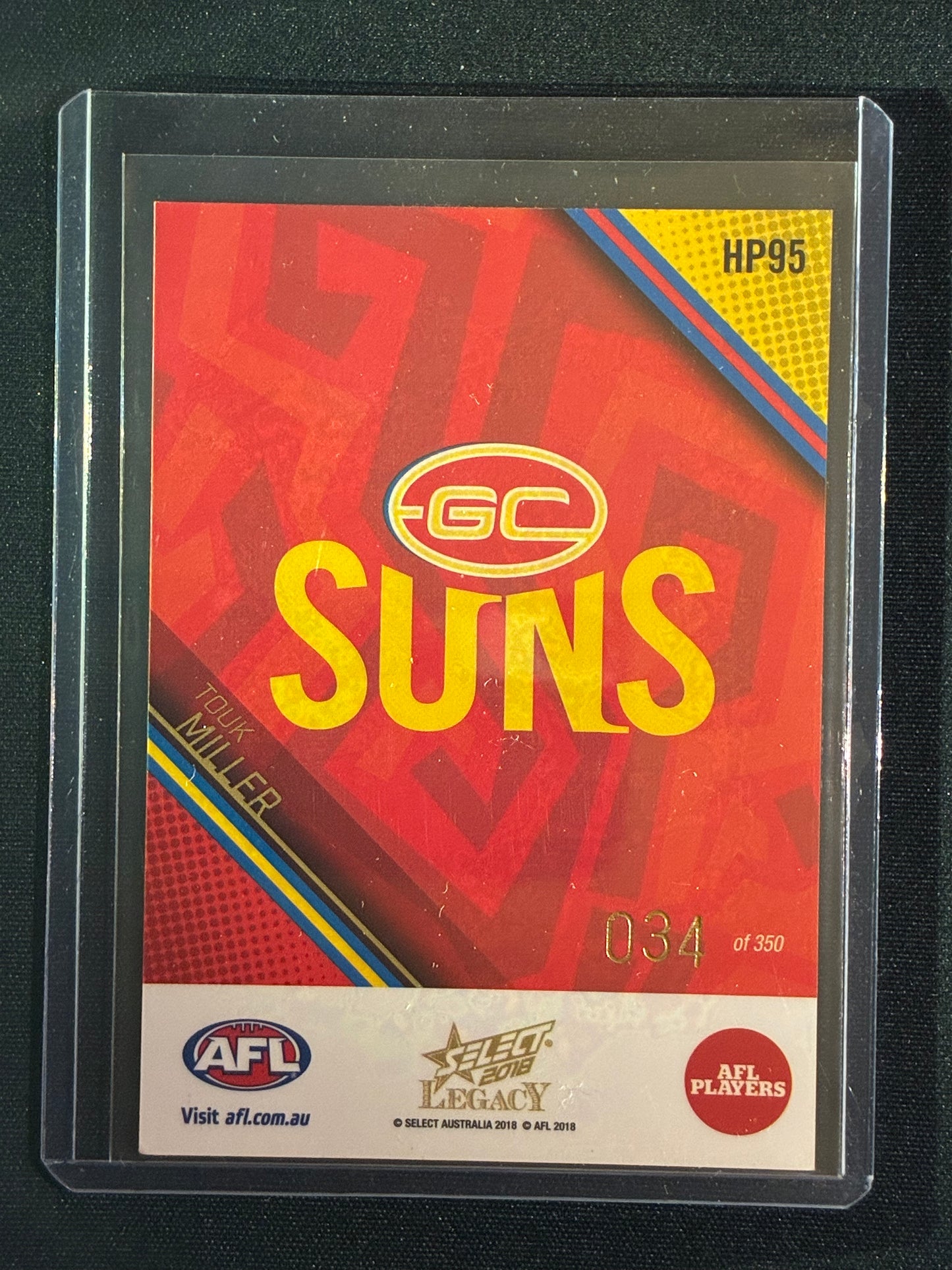 2018 Legacy TOUK MILLER Holographic Parallel 34/350