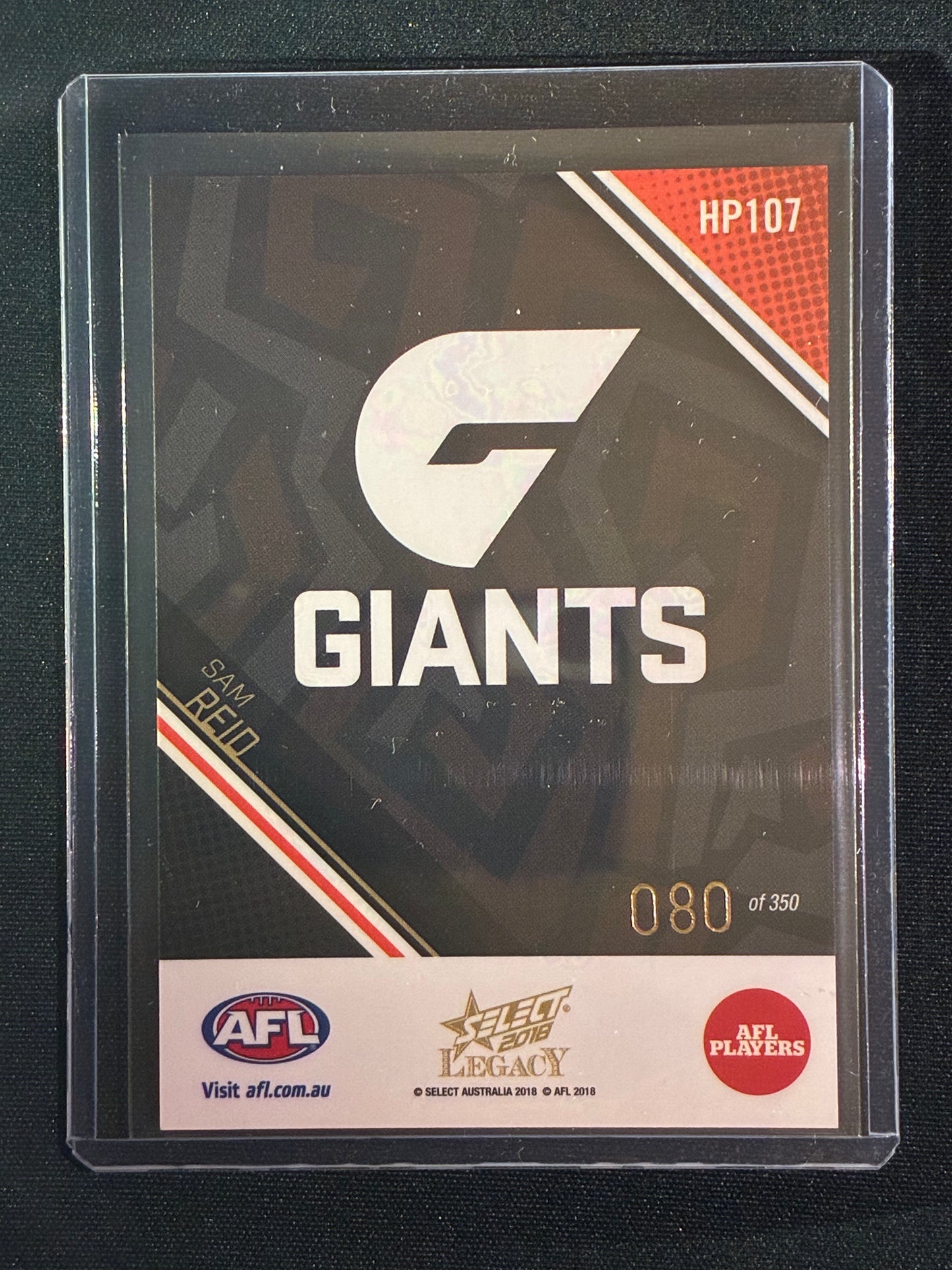 2018 Legacy SAM REID Holographic Parallel 80/350