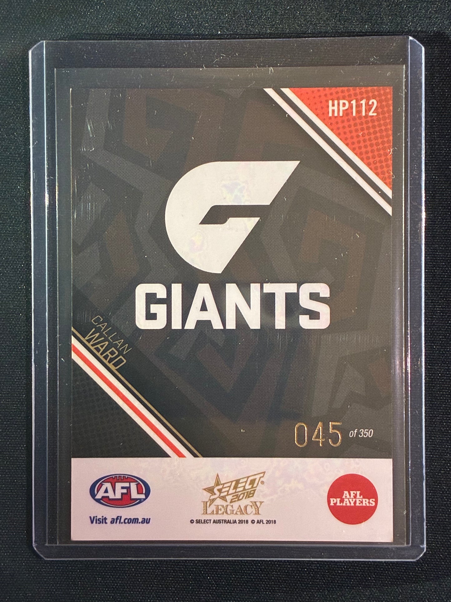 2018 Legacy CALLAN WARD Holographic Parallel 45/350