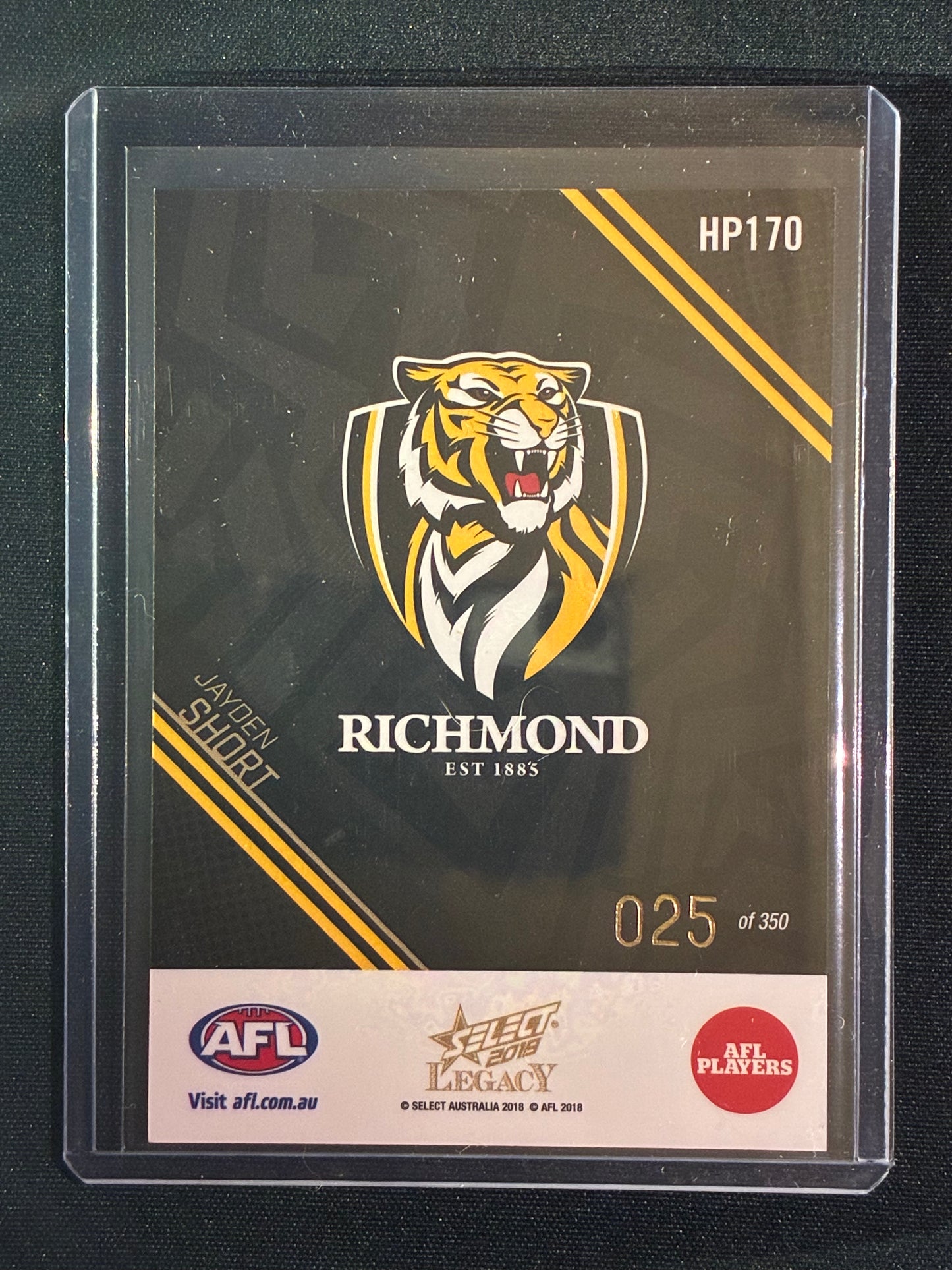 2018 Legacy JAYDEN SHORT Holographic Parallel 25/350