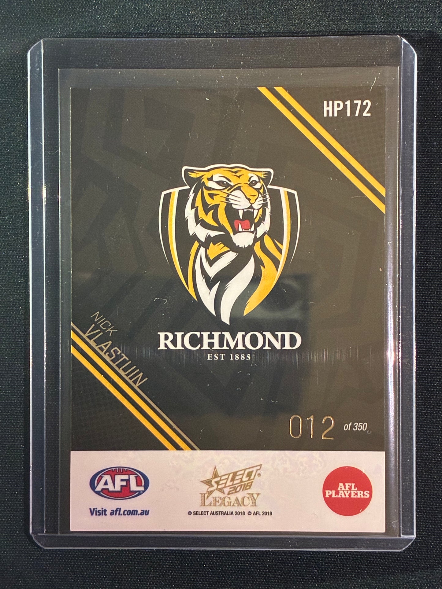 2018 Legacy NICK VLASTUIN Holographic Parallel 12/350