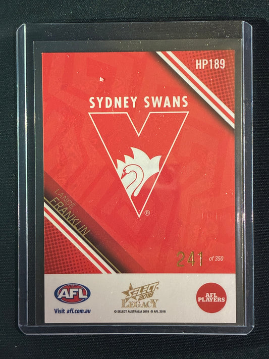 2018 Legacy LANCE FRANKLIN Holographic Parallel 241/350