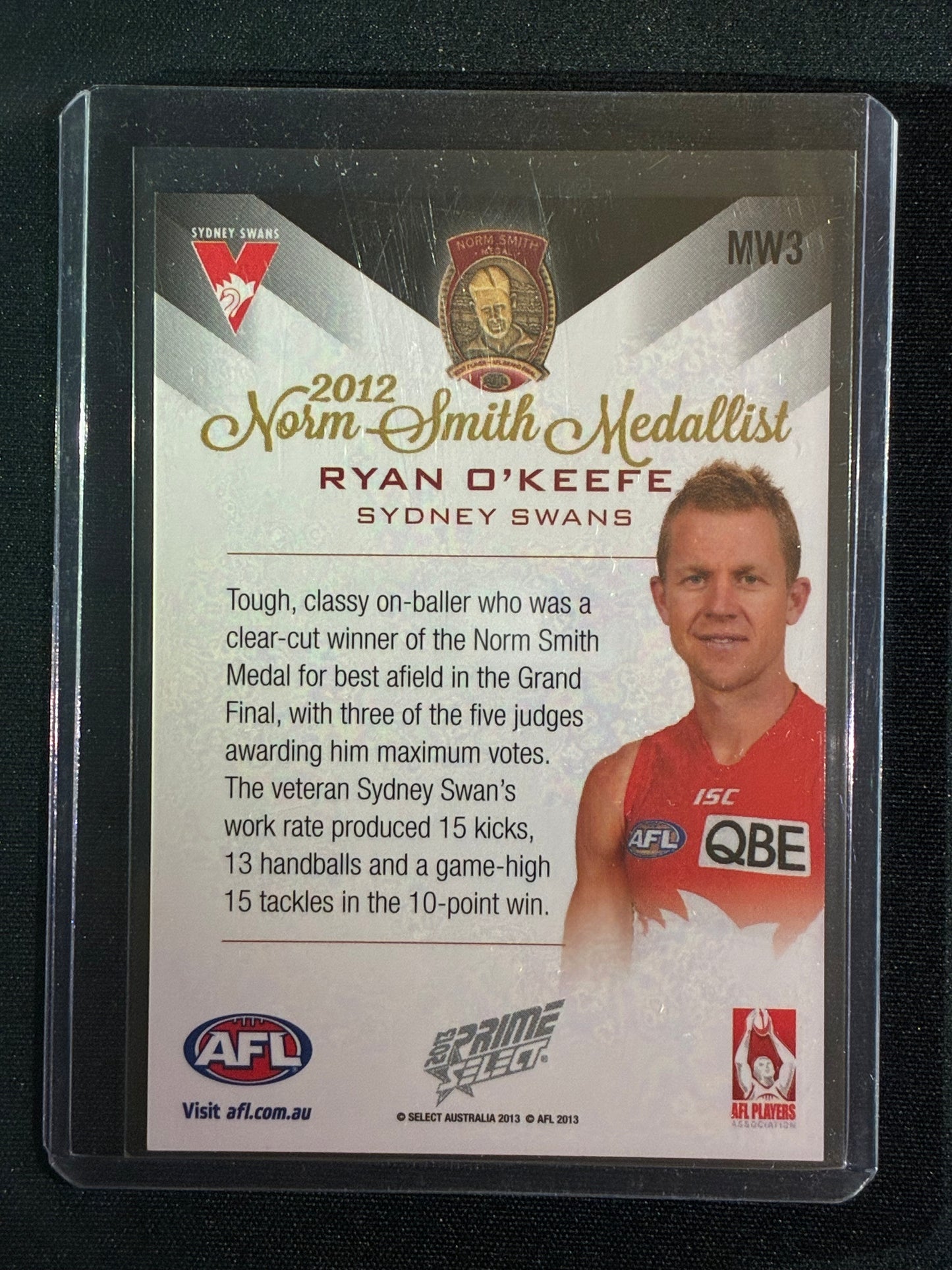 2013 Prime RYAN O'KEEFE 2012 Norm Smith Medal Winner #MW3