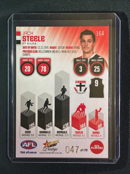 2020 Footy Stars Prestige JACK STEELE Red Parallel 47/170