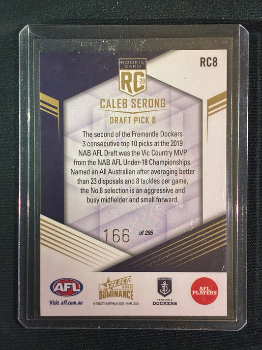 2020 Dominance CALEB SERONG Rookie Card 166/295