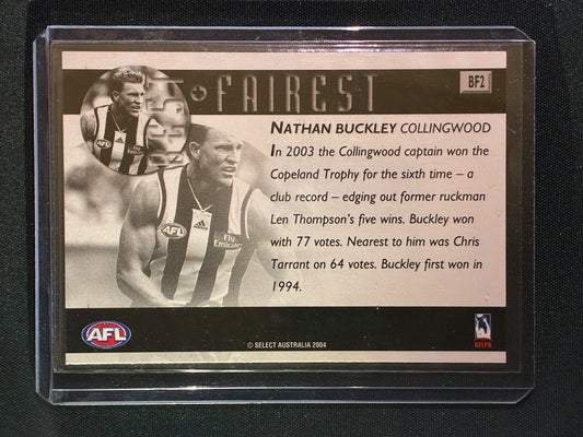 2004 Ovation NATHAN BUCKLEY 2003 Best & Fairest #2