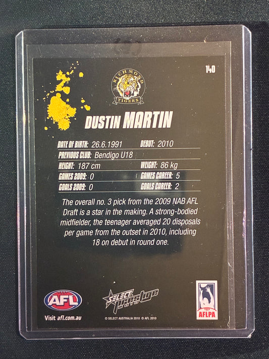 2010 Prestige DUSTIN MARTIN True Rookie Card Base #140 (B)