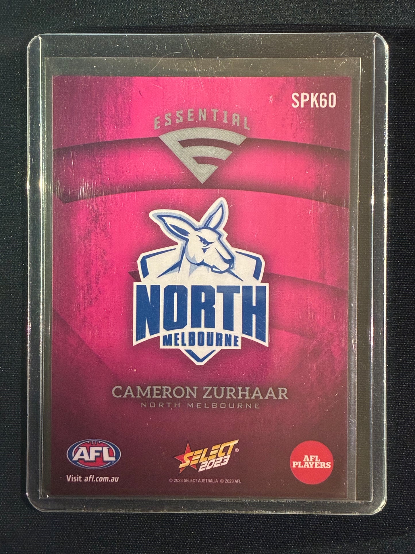 2023 Footy Stars CAMERON ZURHAAR Essential Starter Pack Kmart Pink #60