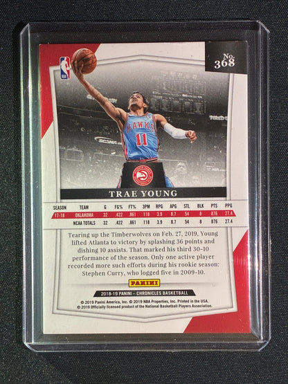 2018-19 Chronicles TRAE YOUNG Majestic Rookie Silver 17/249 #368