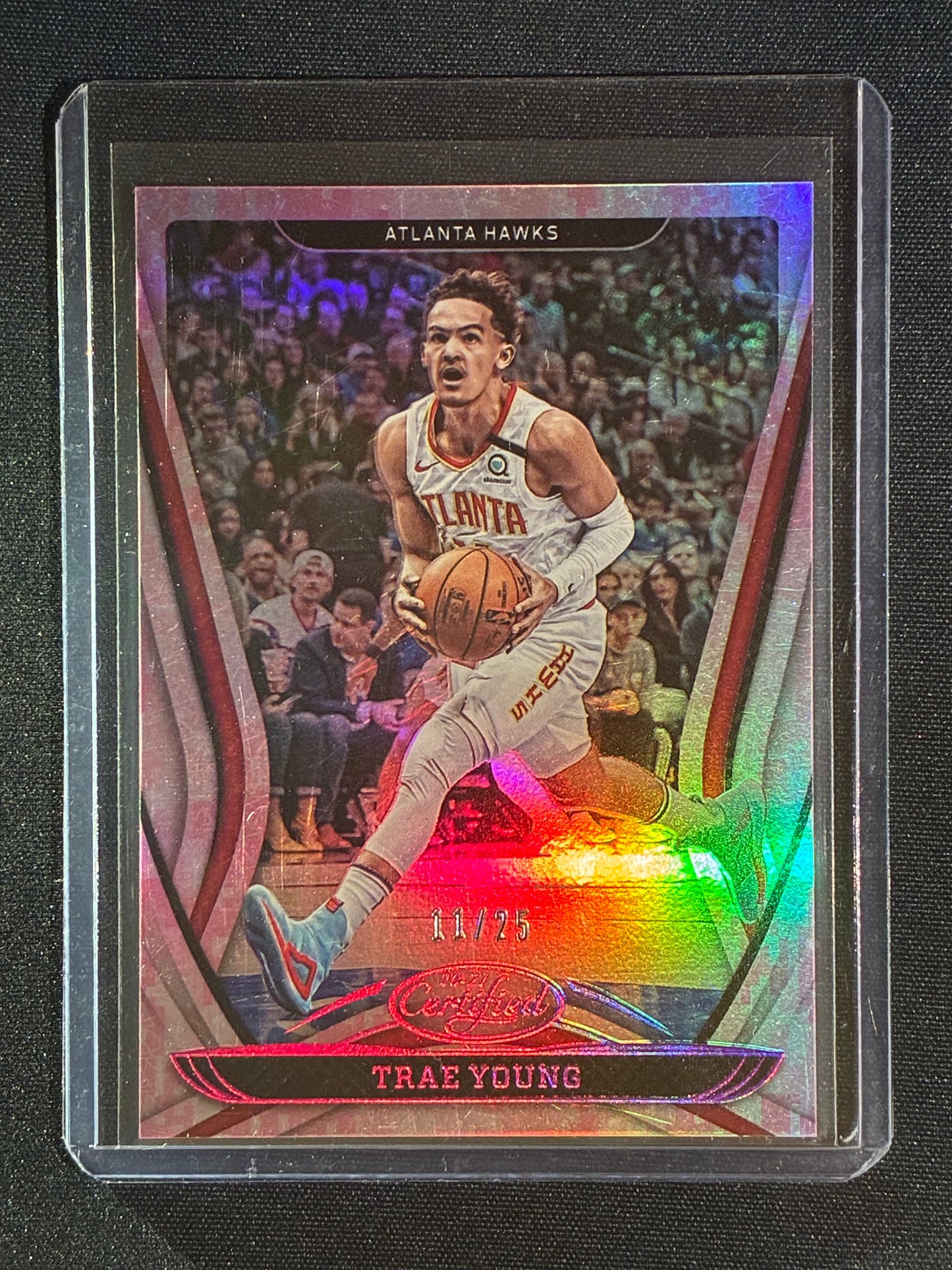 2020-21 Certified TRAE YOUNG Pink Camo Mirror 11/25 #16