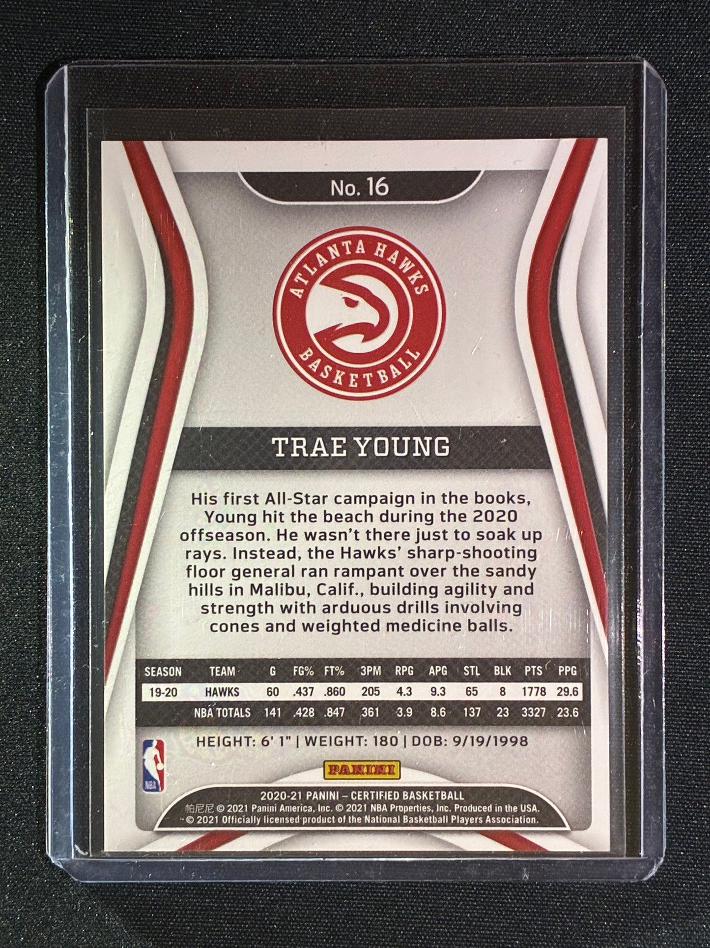 2020-21 Certified TRAE YOUNG Pink Camo Mirror 11/25 #16
