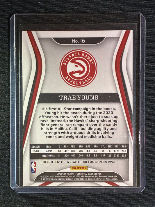2020-21 Certified TRAE YOUNG Pink Camo Mirror 11/25 #16