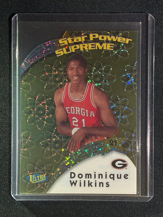 2013-14 Fleer Retro DOMINIQUE WILKINS Ultra Star Power Supreme Acetate Die-Cut #4