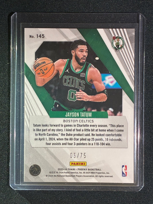 2023-24 Phoenix JAYSON TATUM International Red Scope 5/75 #145