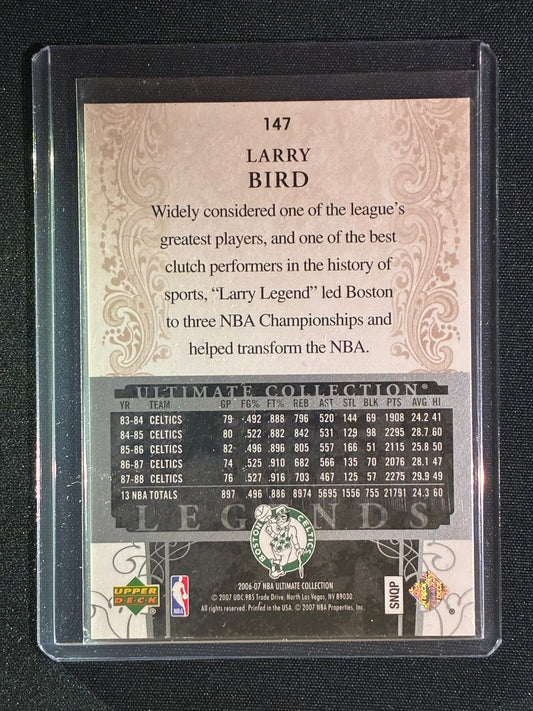 2006-07 Ultimate Collection LARRY BIRD Legends Silver 42/99 #147